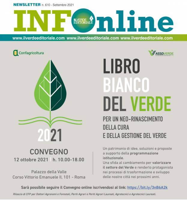 Confagricoltura e Assoverde presentano il &ldquo;Libro Bianco del Verde&rdquo;
