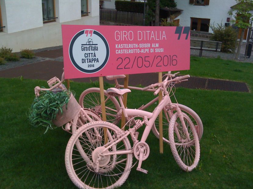 Giro d'Italia all'Alpe di Siusi - Der Giro d&rsquo;Italia auf der Seiser Alm