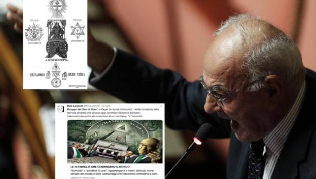Il senatore Elio Lannutti spara le sue frescacce antisemite: vergogna